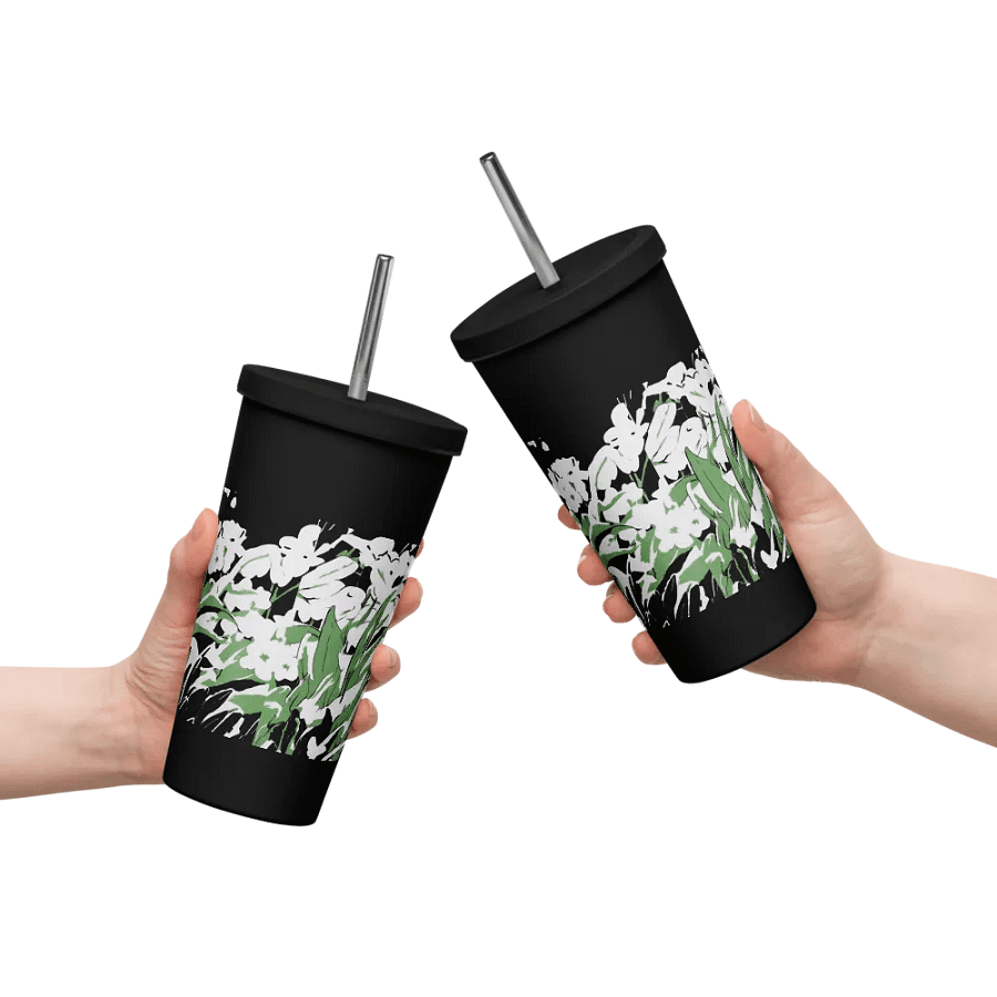 Garden Insulated Tumbler with Straw product image (10)