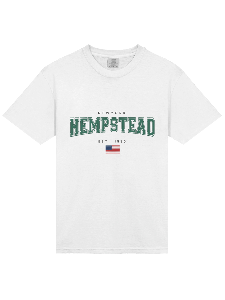 White Hempstead New York T-Shirt – Classic USA Flag Graphic Tee product image (3)