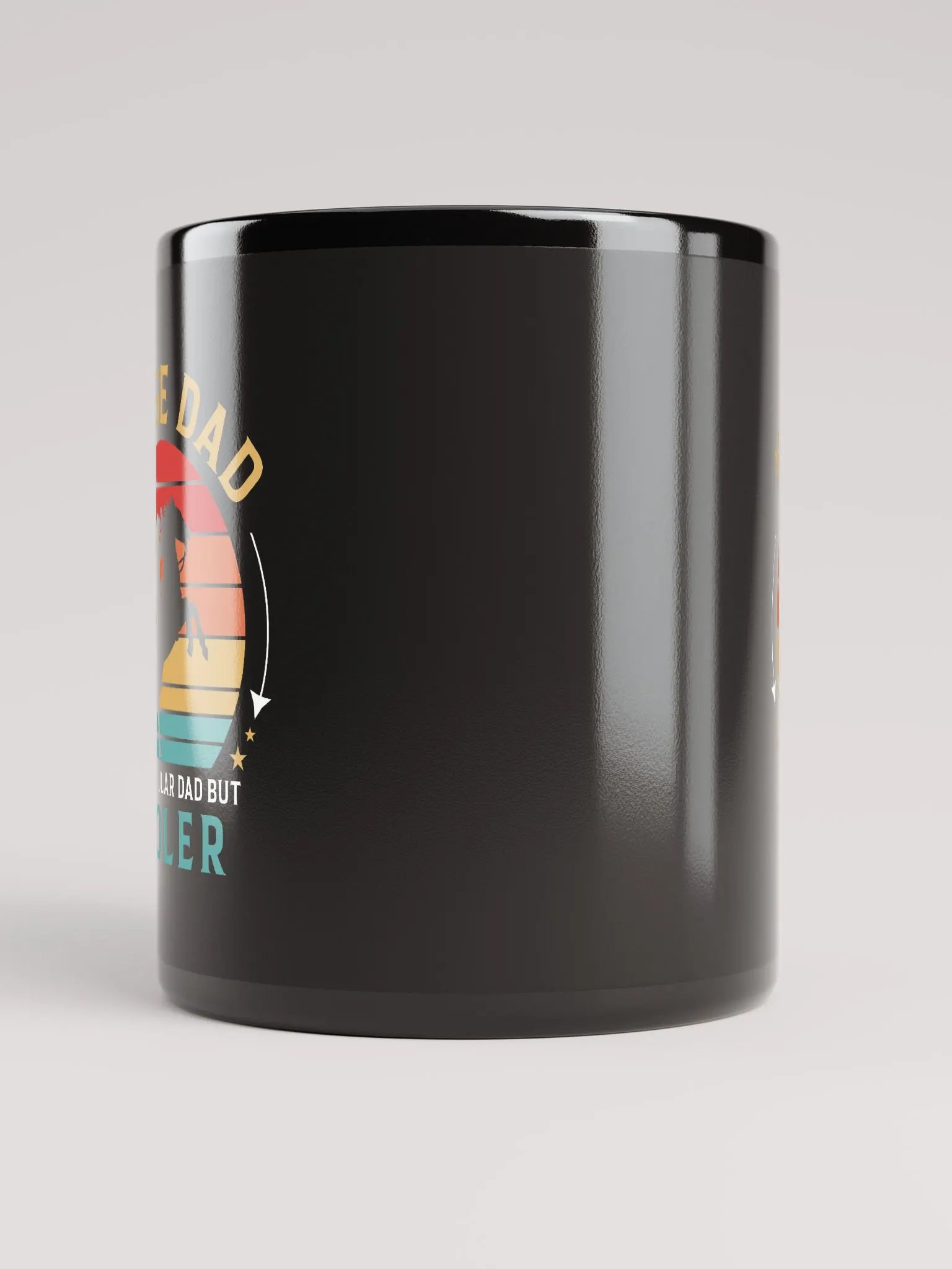 "Horse dad" Black Glossy Mug product image (4)
