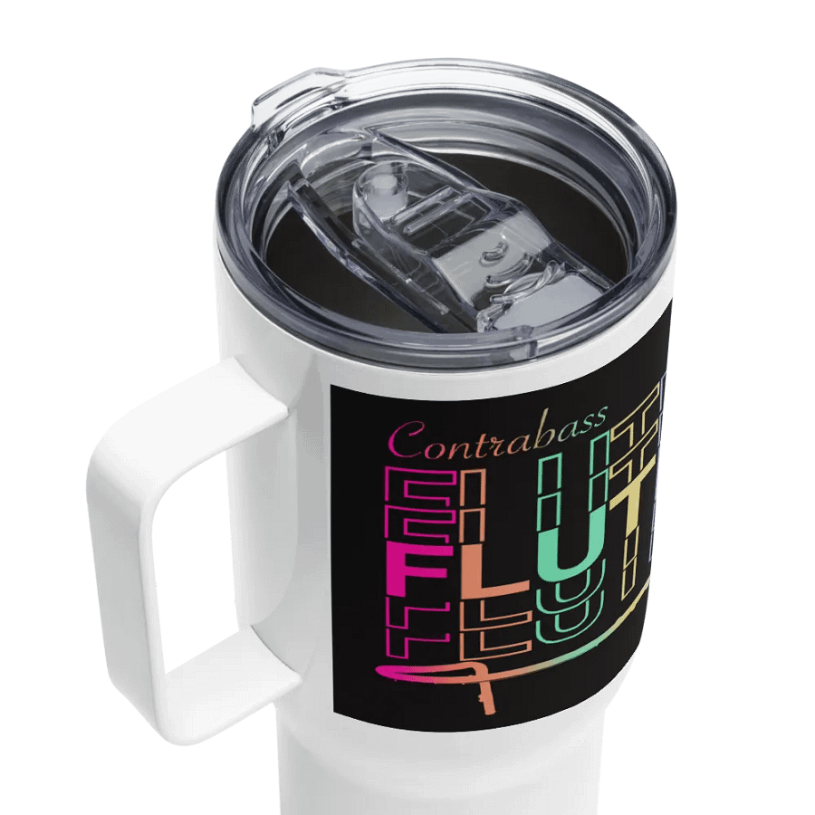 Symmetrical Flute Graphic Travel Mug - Contrabass product image (11)