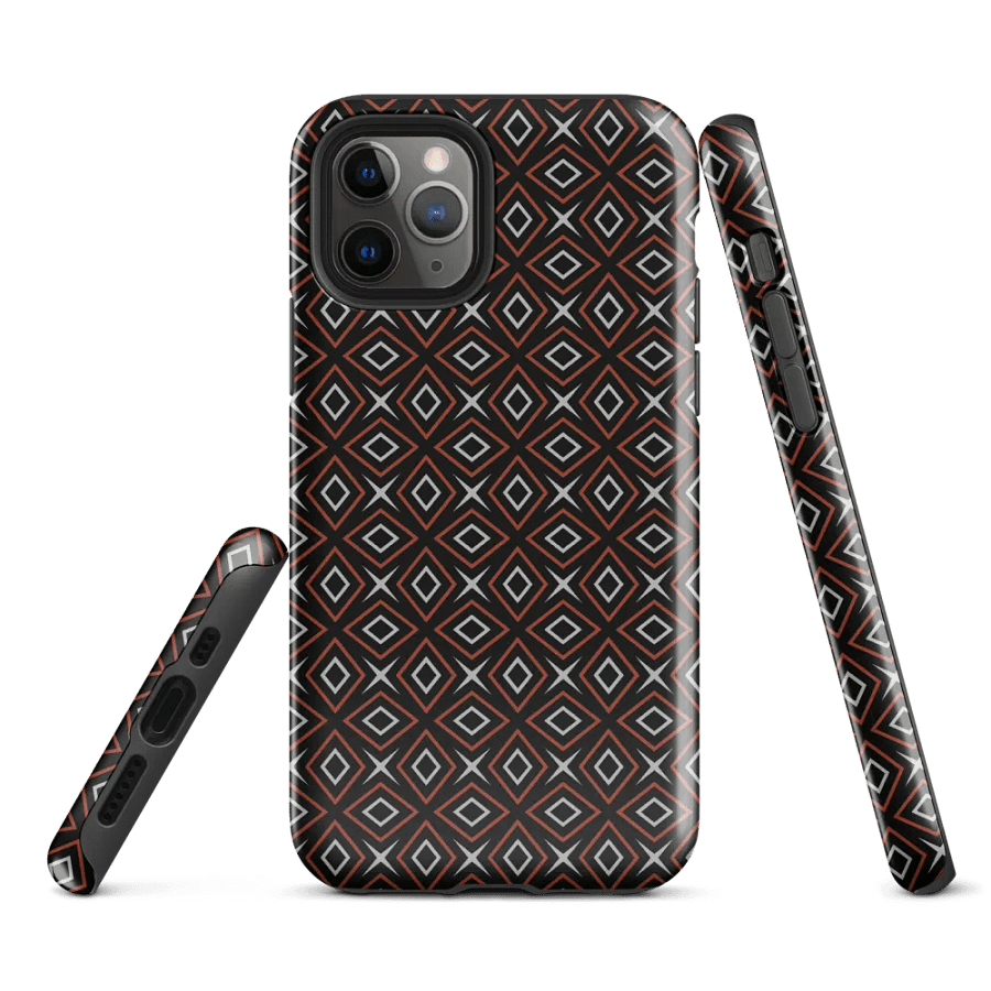 Diamond Dunes Geometric Pattern Tough iPhone Case product image (1)
