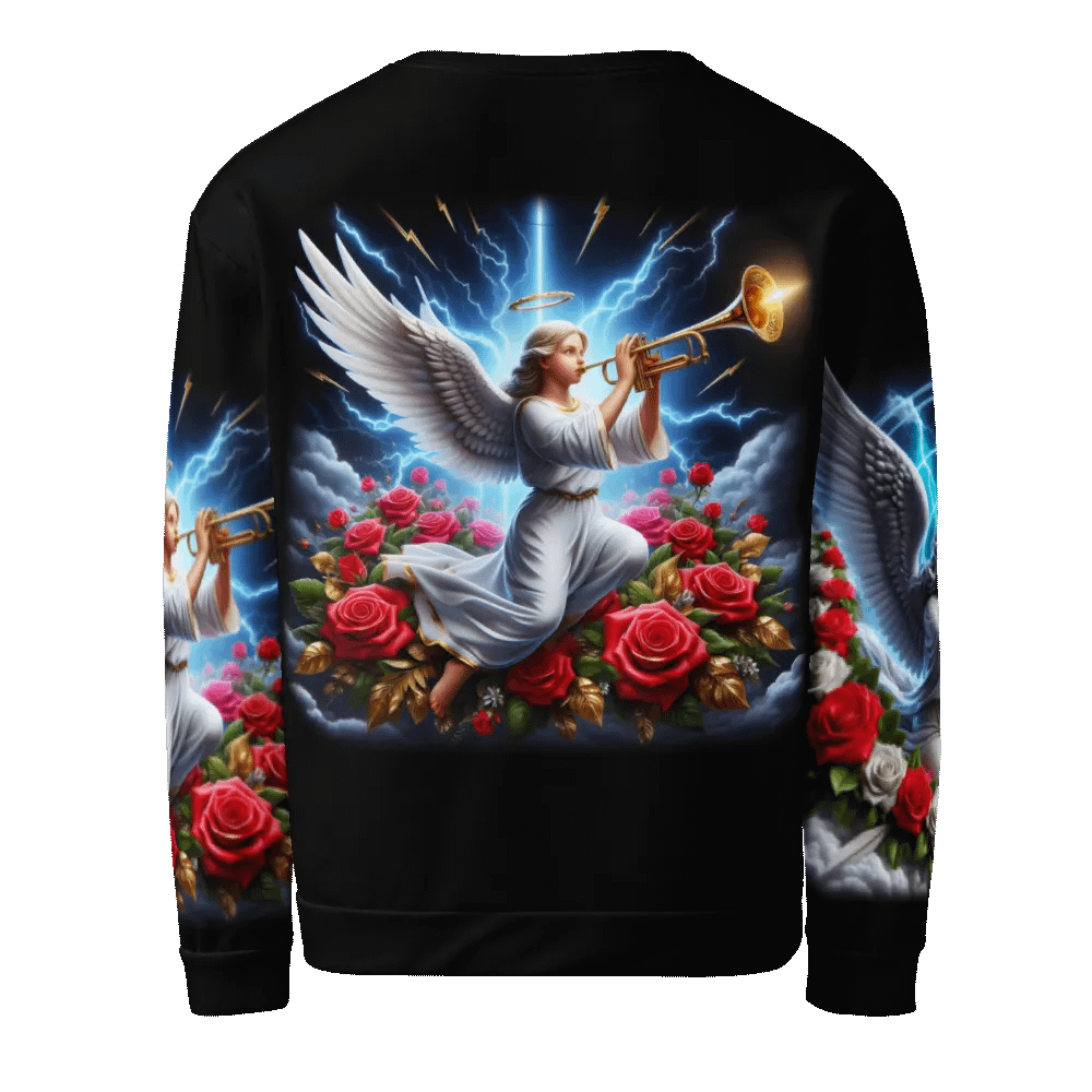 Angels making Music with a Trumpet - All-Over Unisex Sweatshirt #34 product image (3)