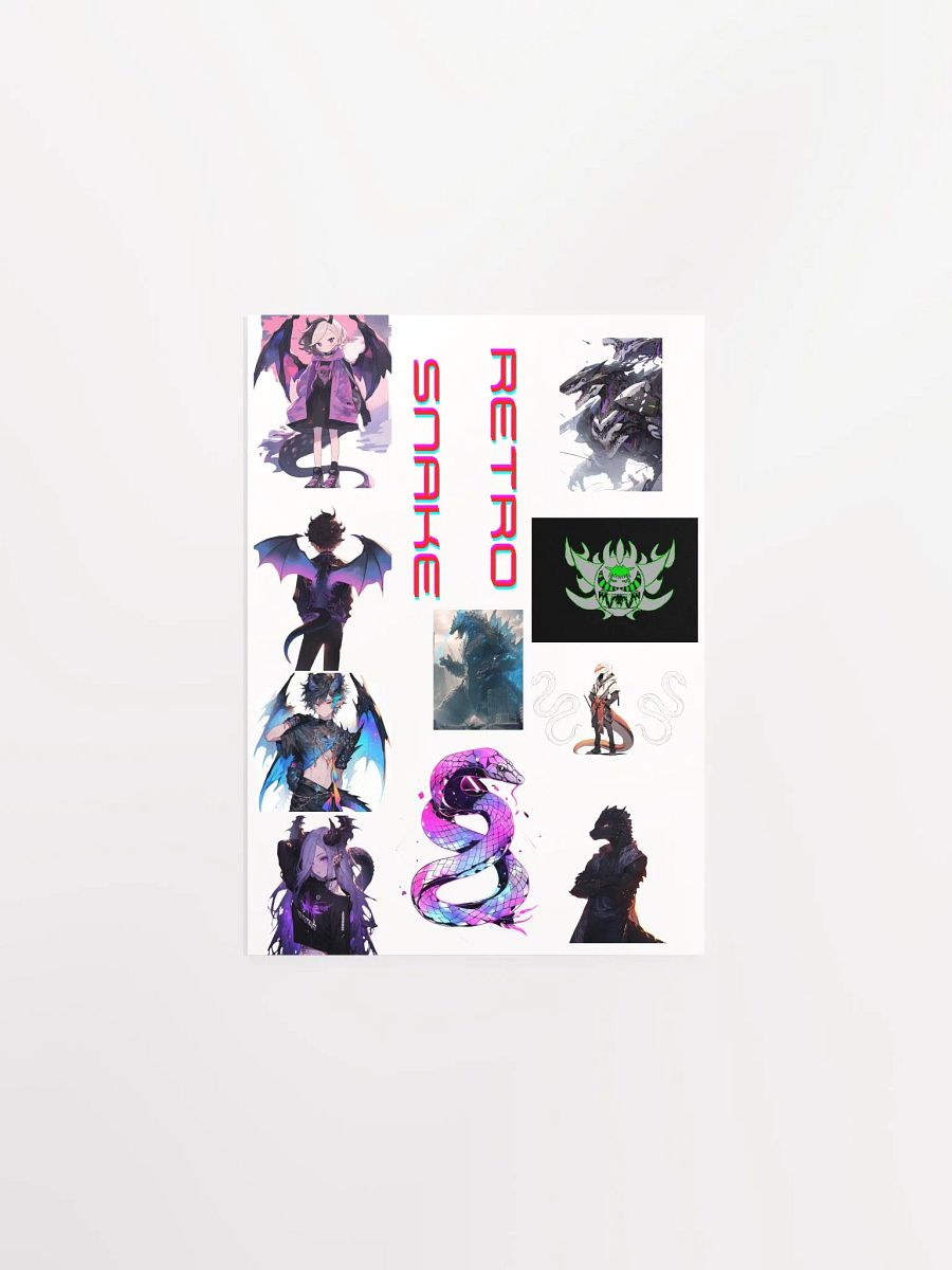 retro snake poster product image (1)