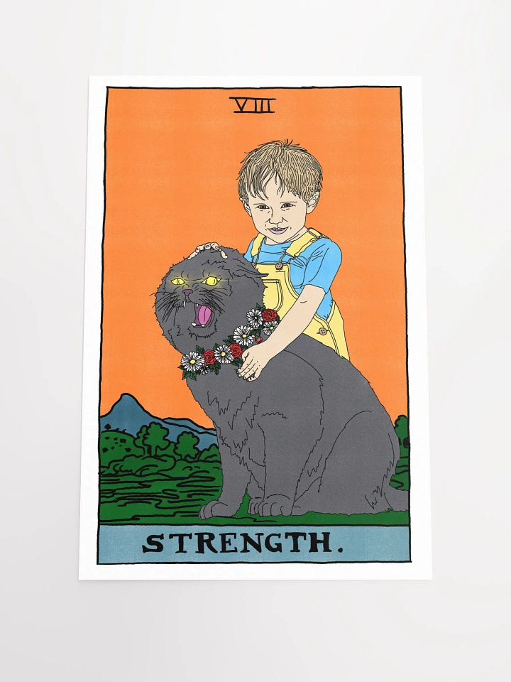 Gage and Church Strength Tarot Card Print product image (1)