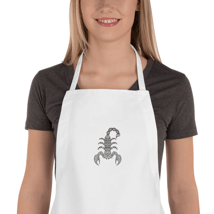 Lobster Drawing Embroidered Apron product image (1)