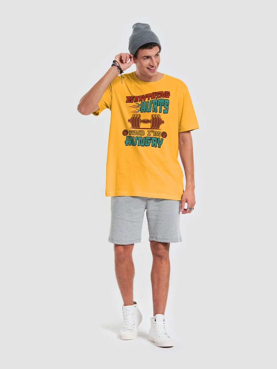 Everything Hurts And Im Hungry Weightlifting Motivational Fitness T-Shirt product image (16)