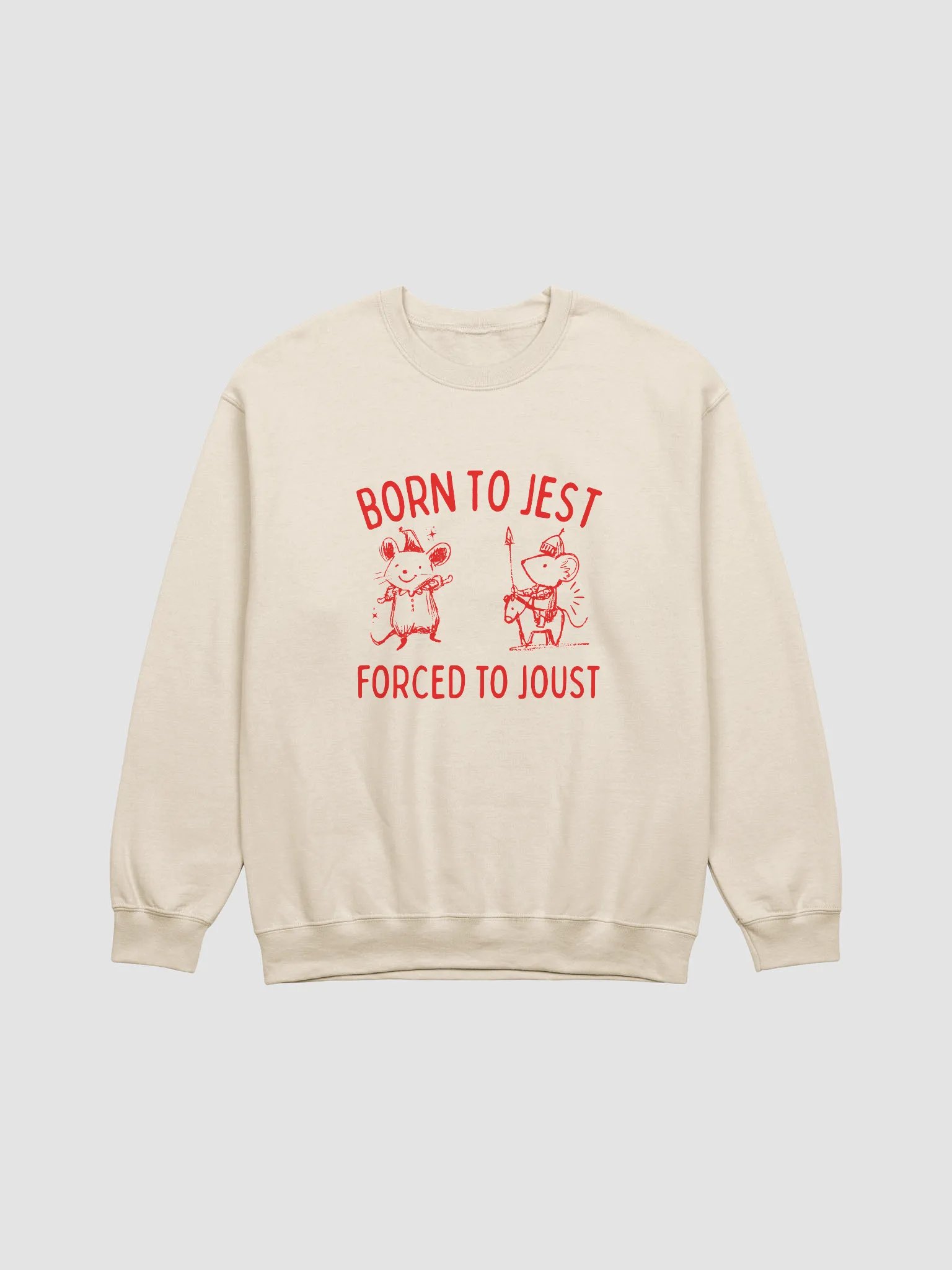 Born to jest forced to joust Crewneck product image (2)