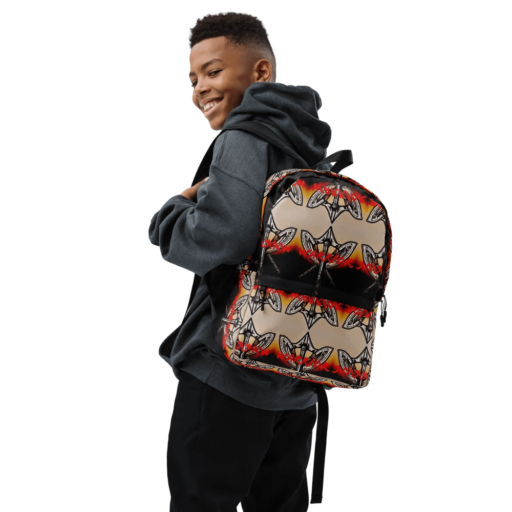 Warrior's Emblem All-Over Print Backpack product image (7)