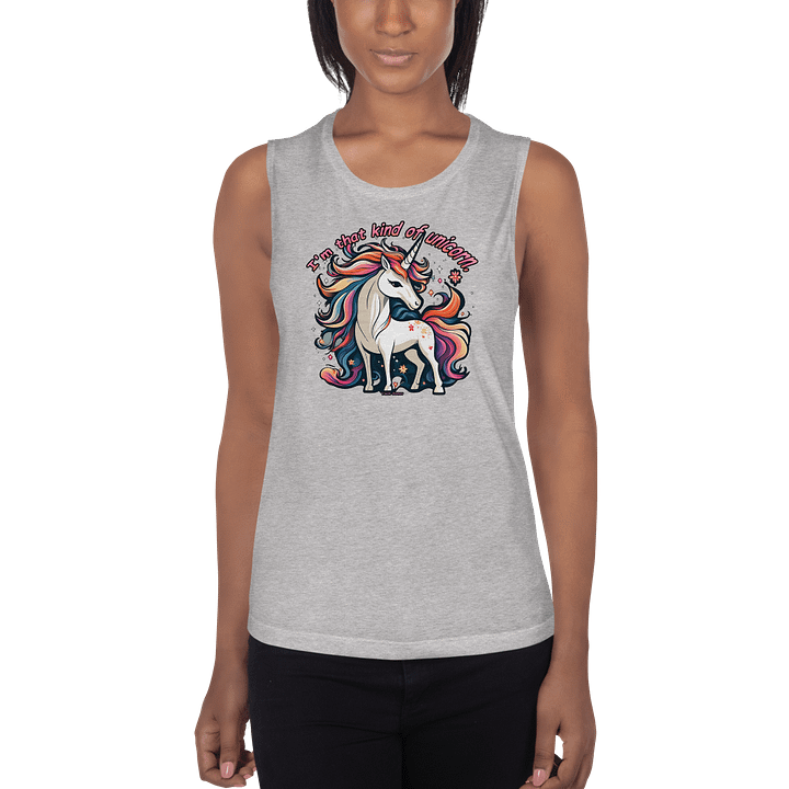 That kind of unicorn flowy tank top product image (13)