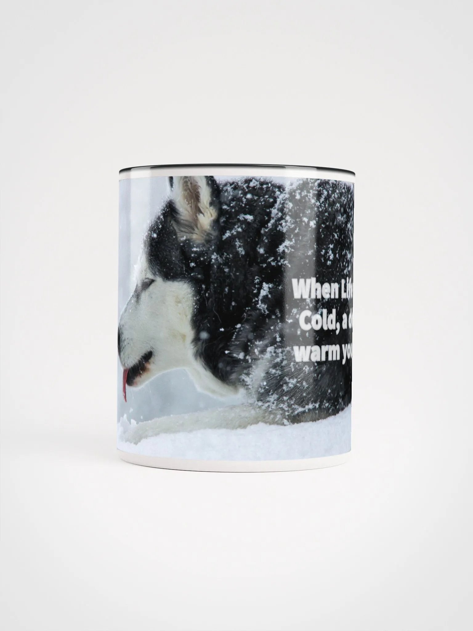Mug Color in - Siberian Husky tastes the Snow product image (2)