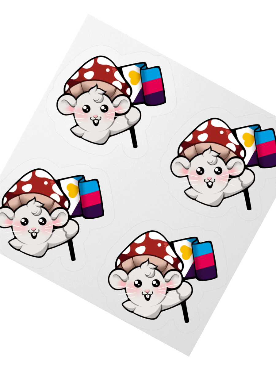Polyamorous Pride Flag Stickers product image (2)