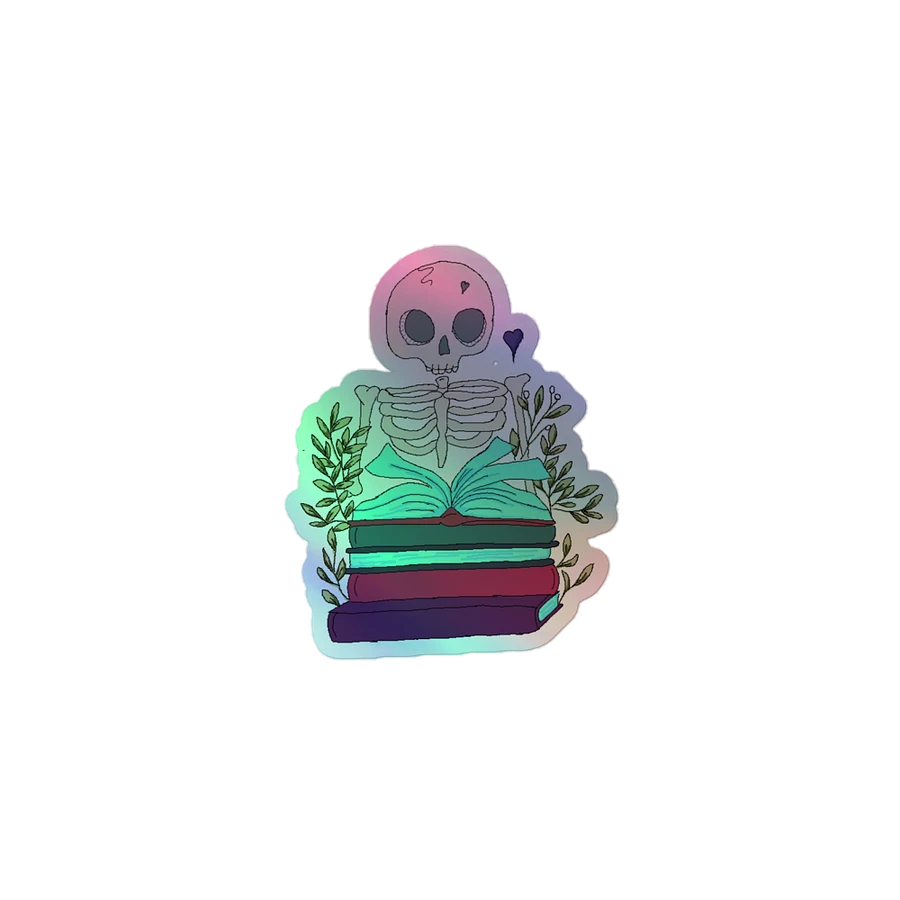 Skelly Book Club Holographic Stickers product image (1)