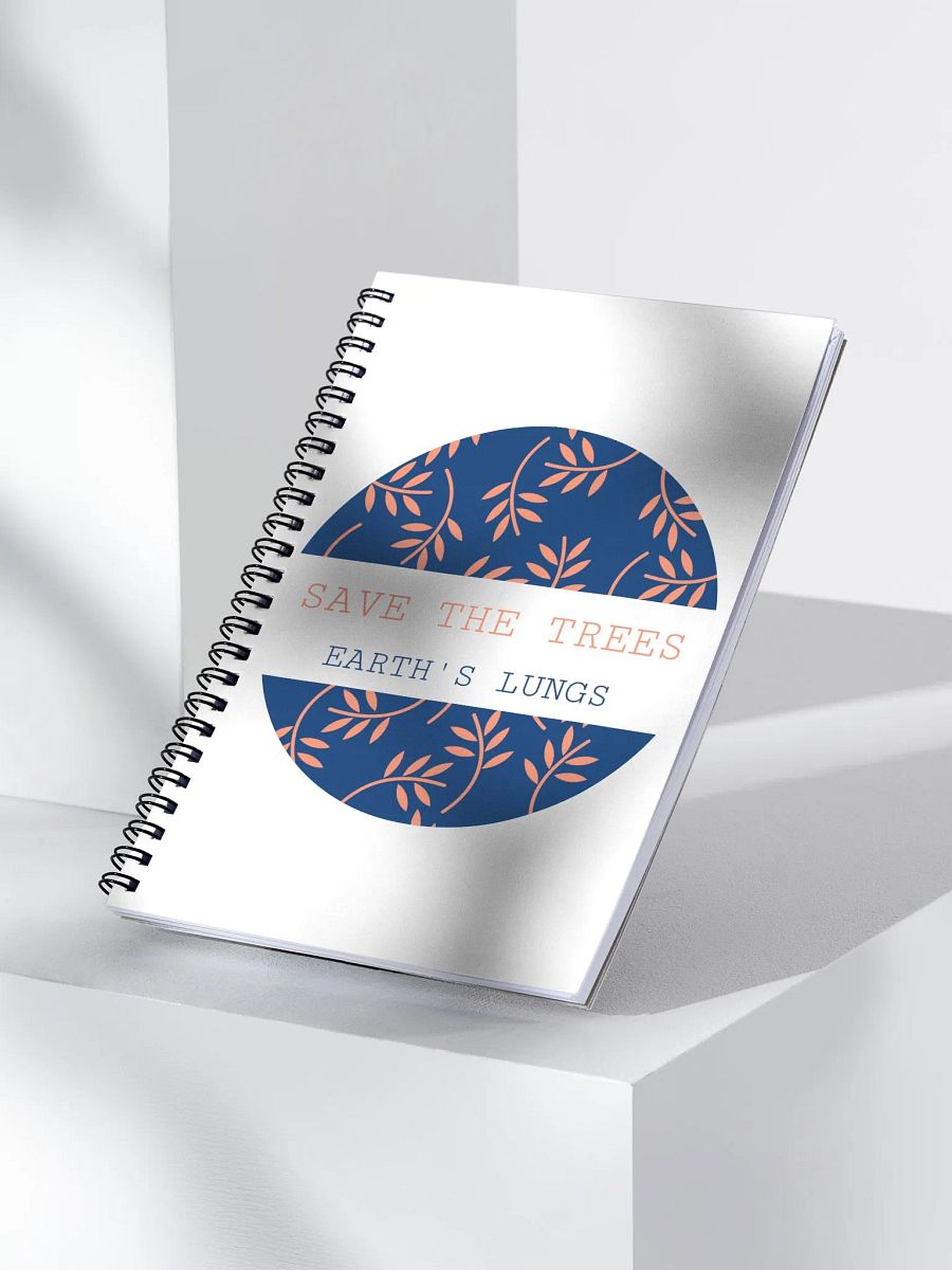 save the trees, earth's lungs, Spiral Notebook product image (3)