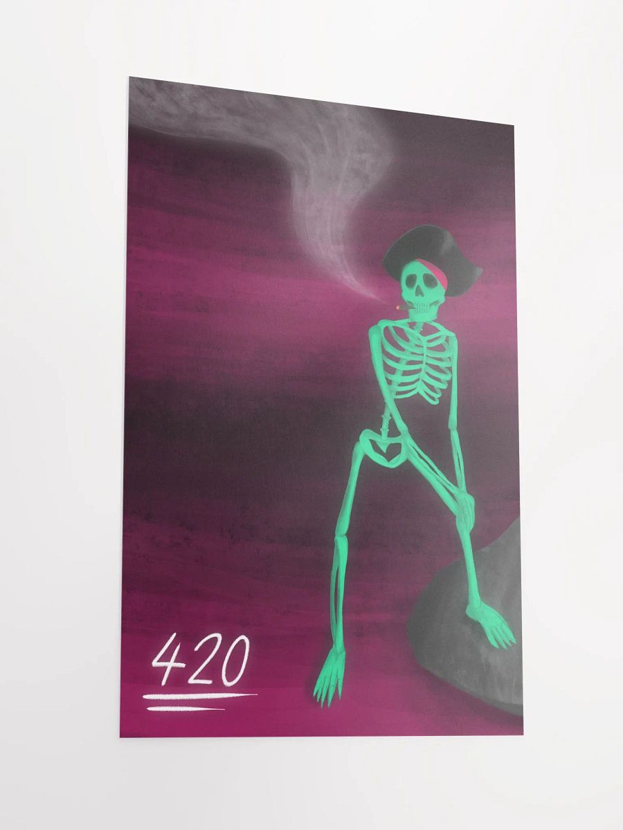 THE AWESOME SKELETON PAINTING [POSTER] product image (2)