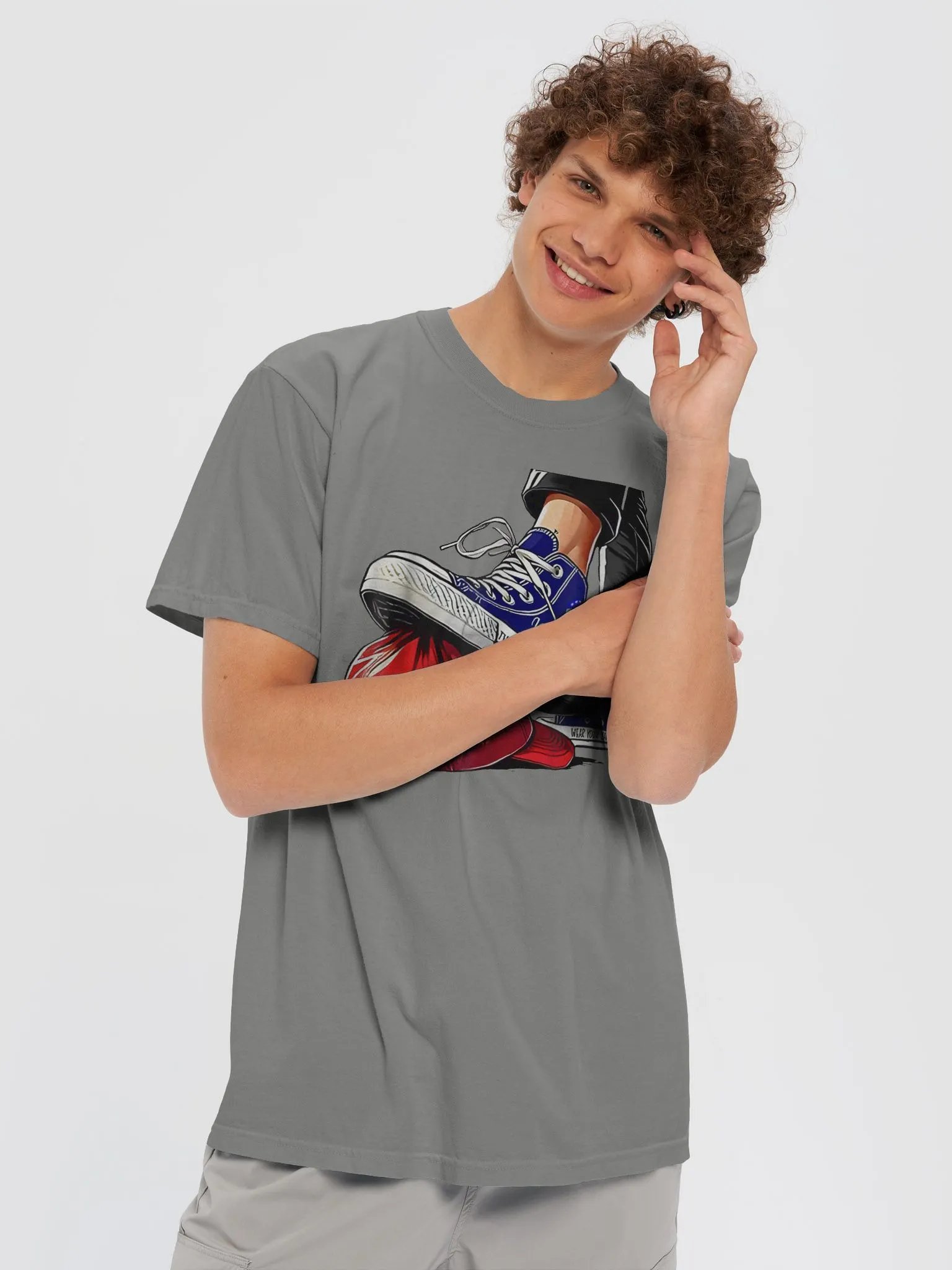 Kamala Chucks Stepping on Trump Hat Shirt product image (6)