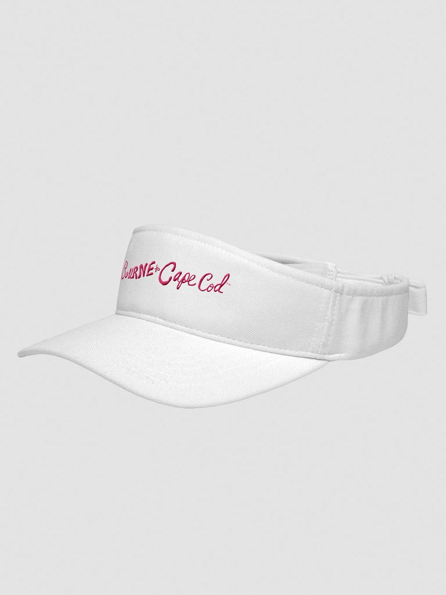 Women's | BOURNE to Cape Cod™ | Embroidered Flexfit Visor | Moisture-Wicking | Fast-Drying | Low Profile | Coastal Performance Style | Pink Embroidered Logo product image (15)