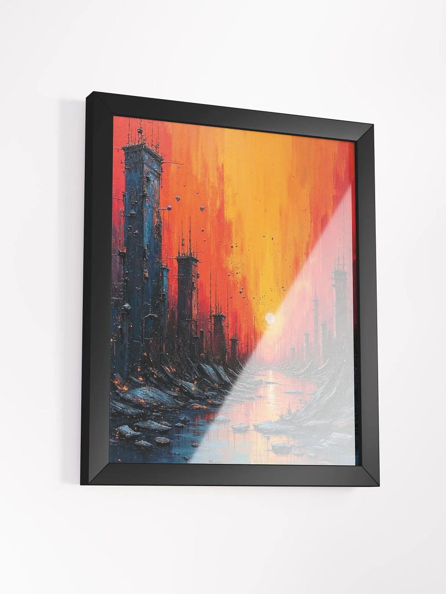 Sunset Futurism Framed Print product image (15)
