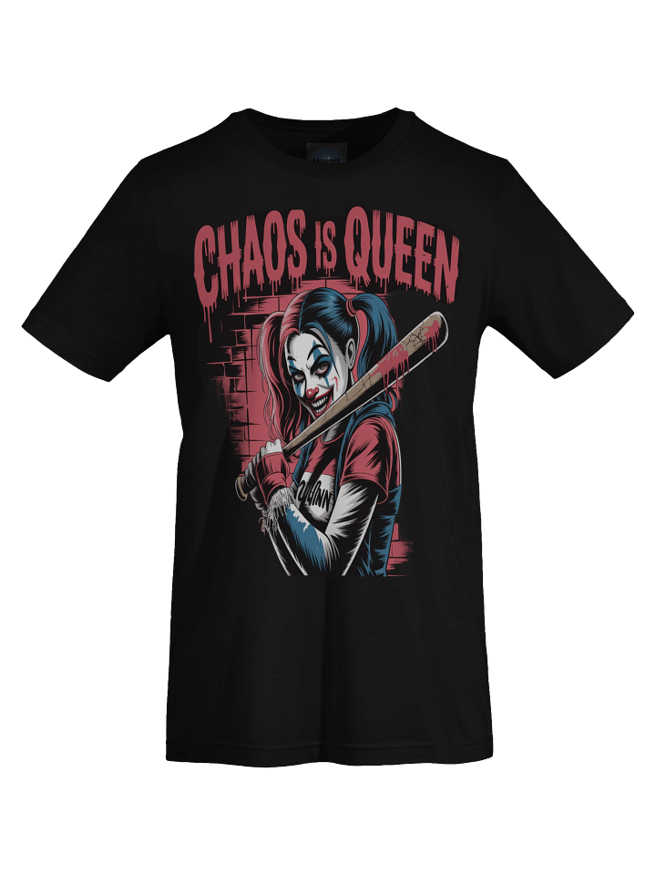 Harley Quinn 'Chaos is Queen' Bat Swing Supersoft T-Shirt product image (1)
