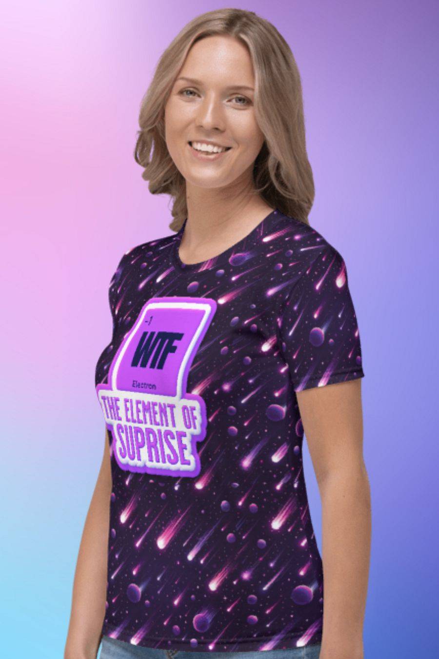 Funny WTF All Over Print T-shirt product image (3)
