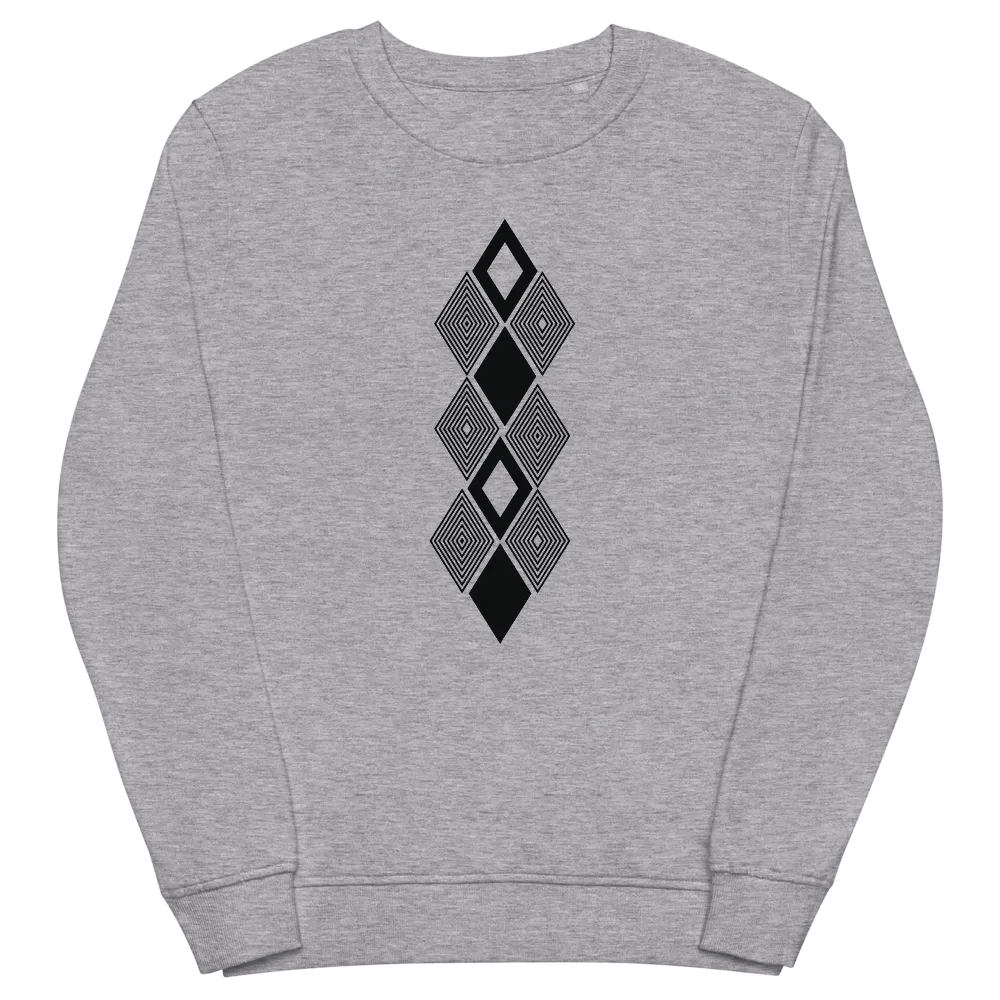 Black and white triangle design Unisex Sweatshirt product image (5)