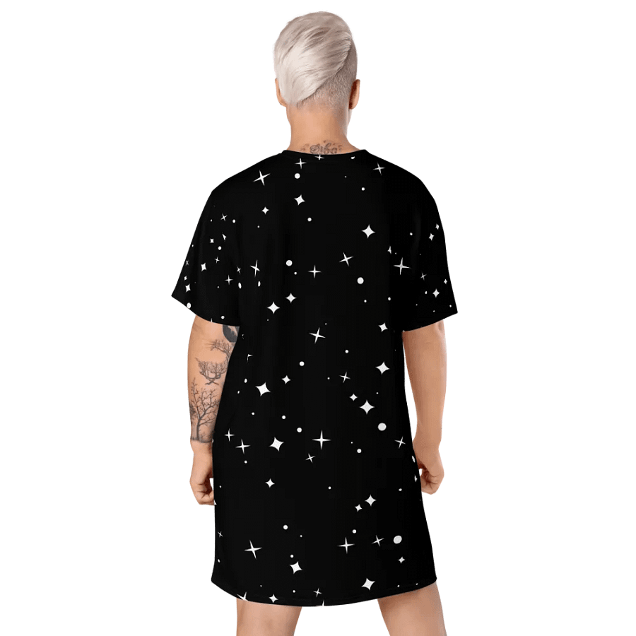 Kiss T-shirt Dress (Black Starry) product image (9)