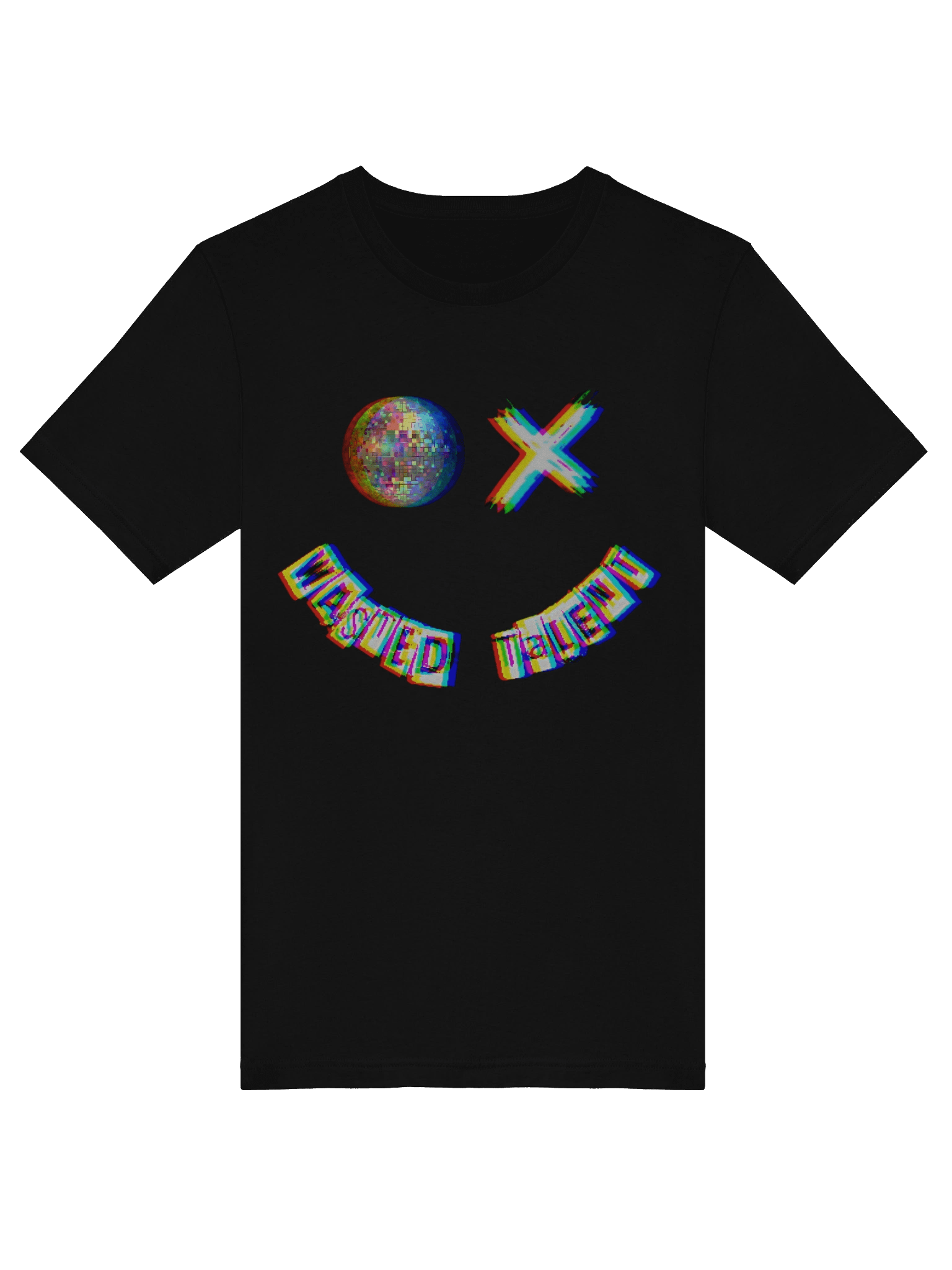 LIGHTWEIGHT OG GLITCH LOGO SMILEY Wasted Talent T-Shirt product image (5)