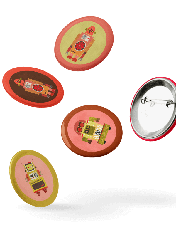 Atomic Robot Party - Button Pins product image (4)