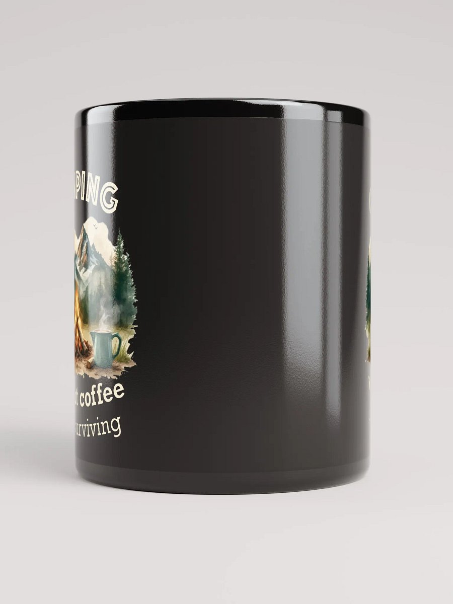 Camping Without Coffee Mug Black product image (6)
