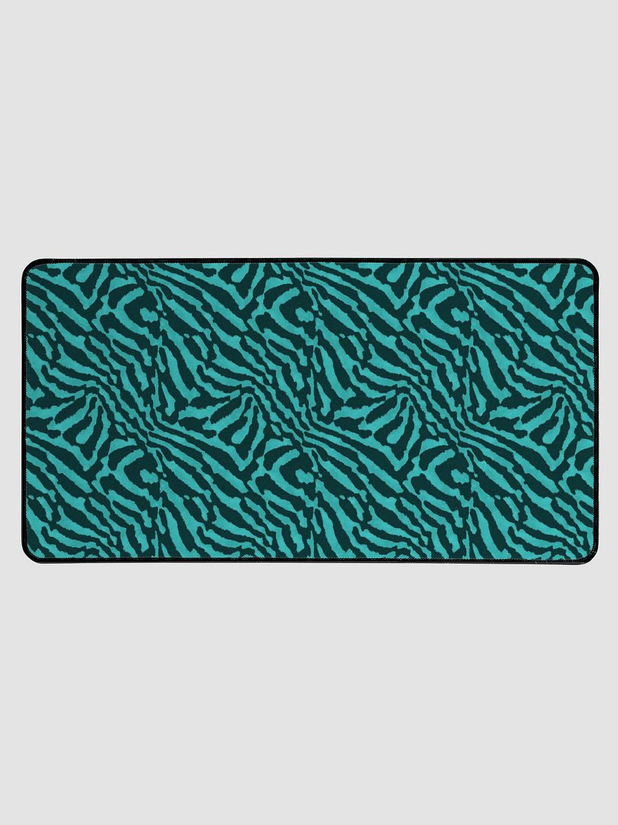 Teal Zebra Desk Mat product image (1)