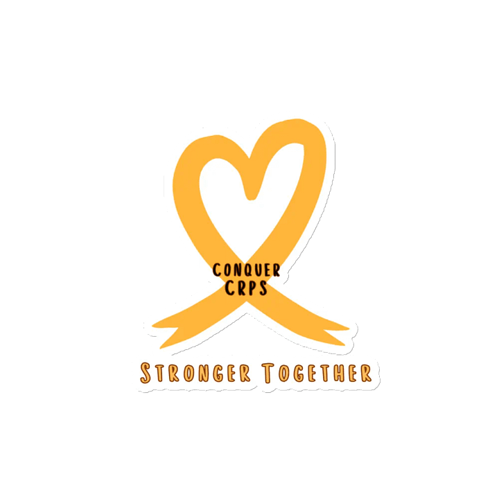 Official Conquer CRPS Awareness Ribbon heart Magnet product image (2)