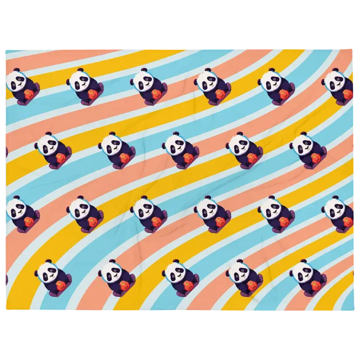 Panda Cookie Throw Blanket product image (1)