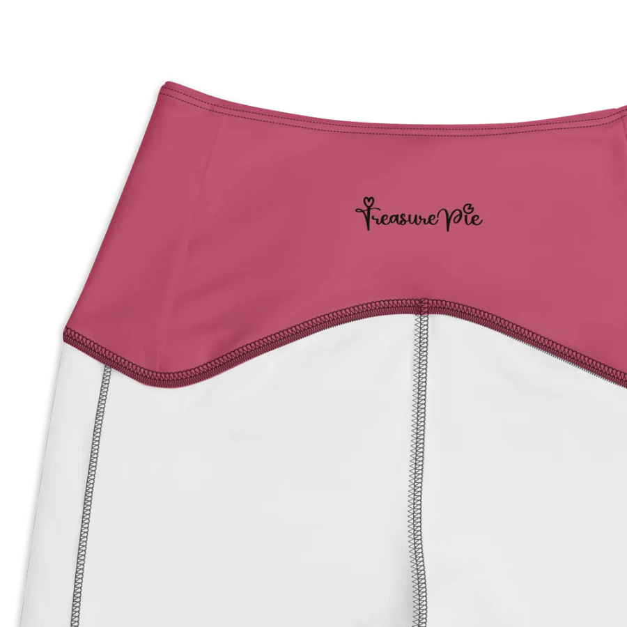Plain Vibrant Red Soft Summer Women's High Waisted Premium Crossover Leggings with Pockets by Treasure Pie product image (4)