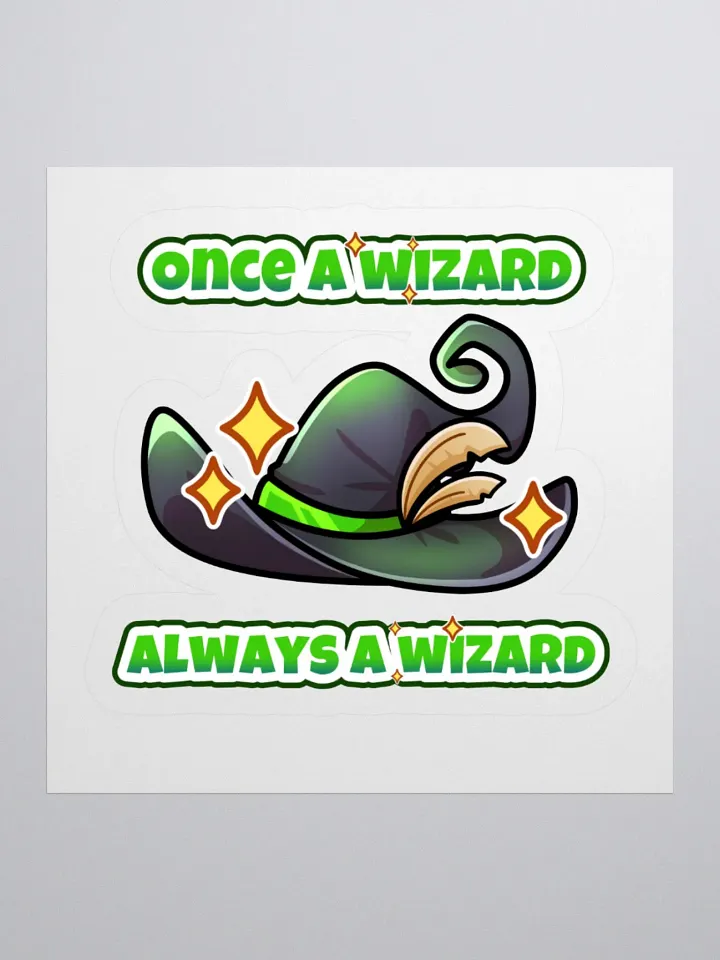 Once a Wizard, Always a Wizard Kiss Cut Stickers product image (2)
