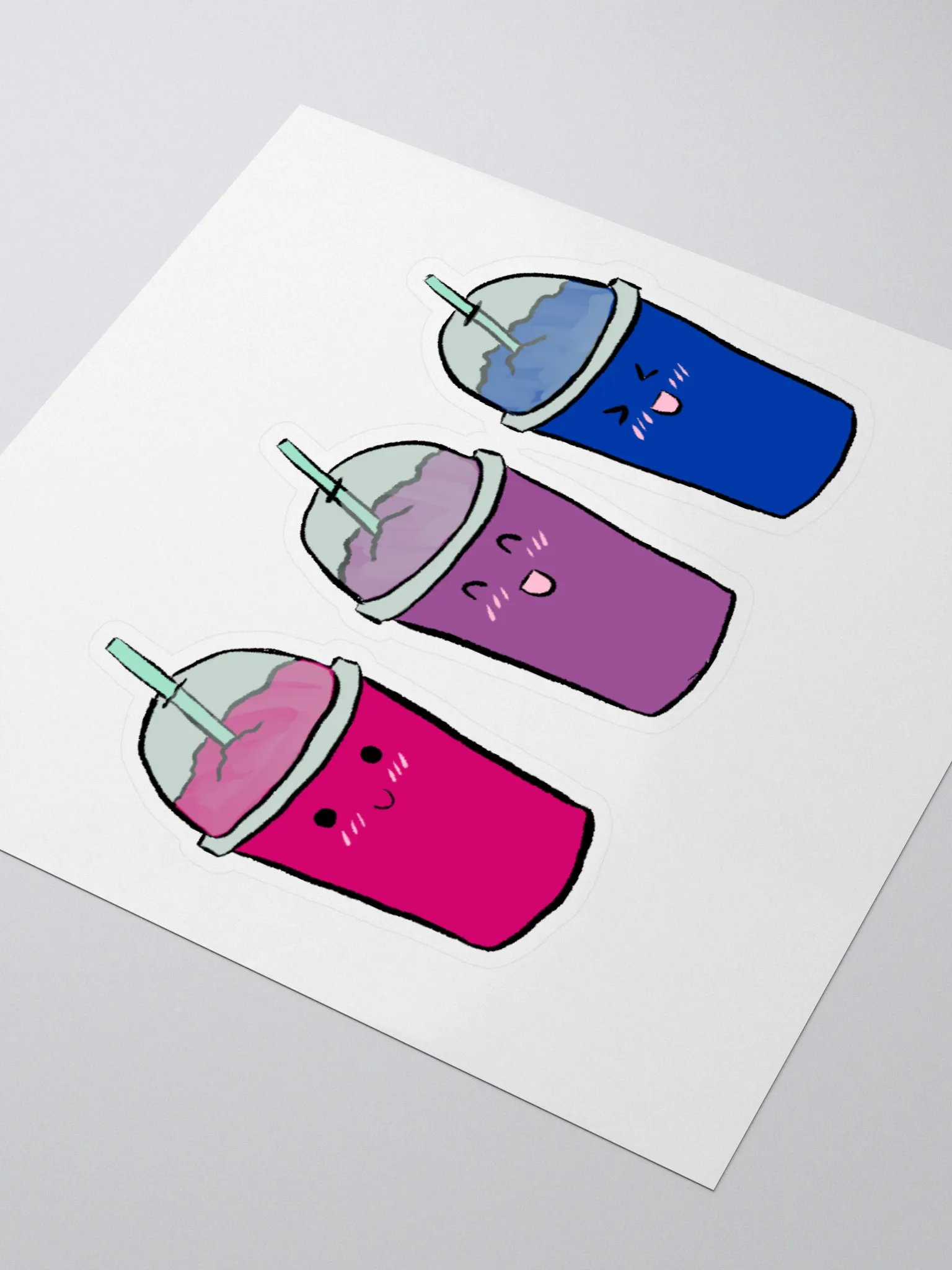 Slushie Buddies: Bisexual Flag Stickers product image (7)