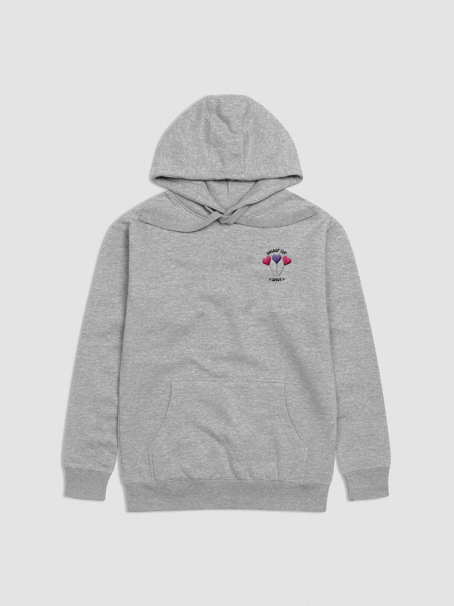 Sucker For Smut Embroidered Hoodie Black Logo product image (2)