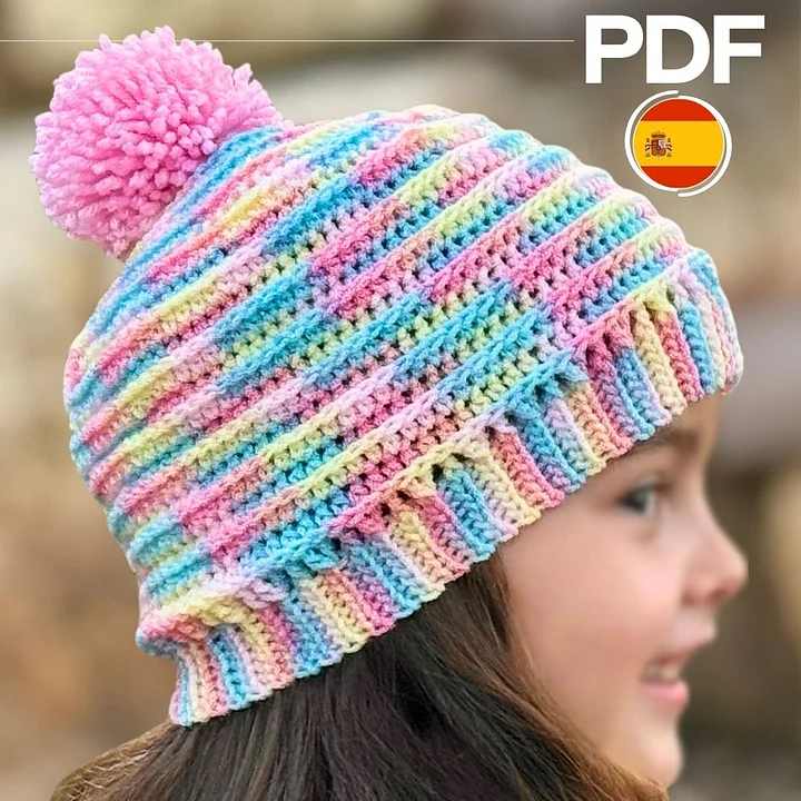 PATRÓN PDF: Gorro de ganchillo súper fácil y rápido | Tallas flexibles product image (1)