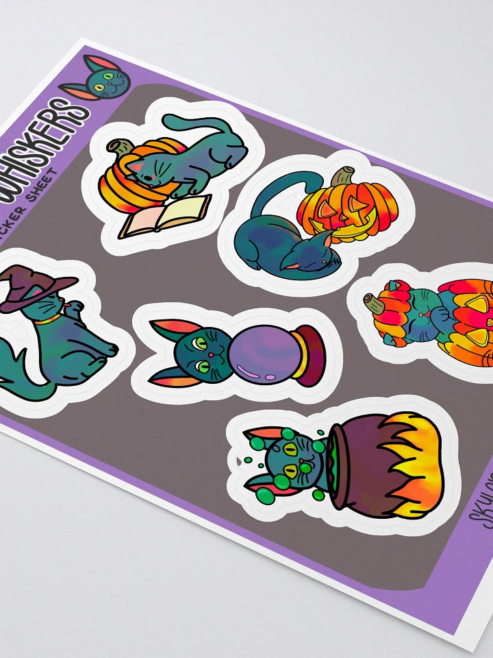 Witchy Whiskers Sticker Sheet product image (2)
