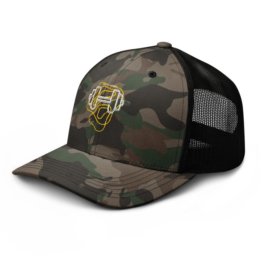 Dumbell Camo Trucker Hat product image (6)