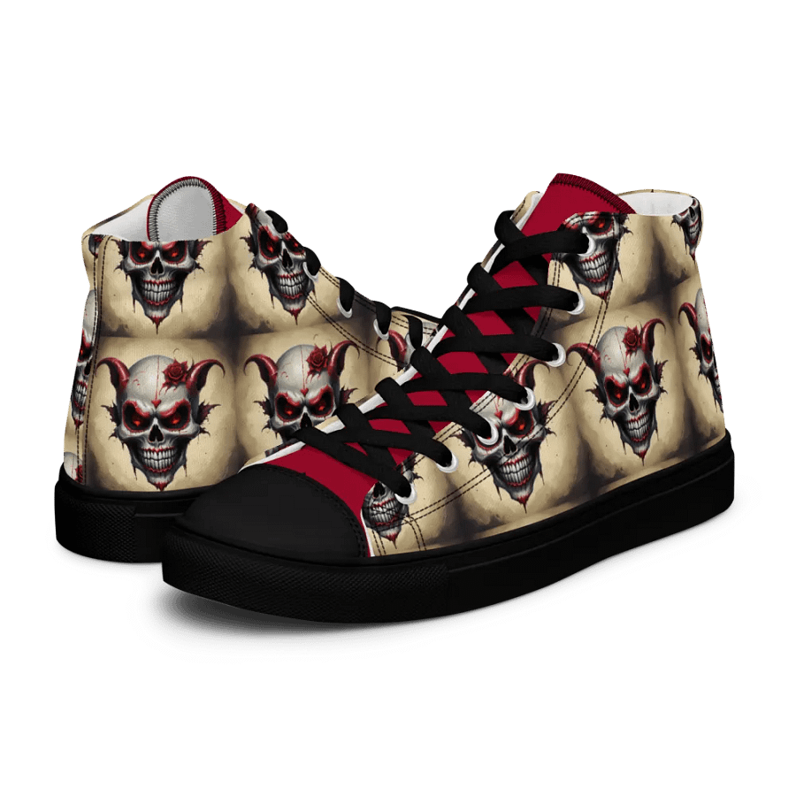Skull Rose Men's High Top Shoes product image (10)