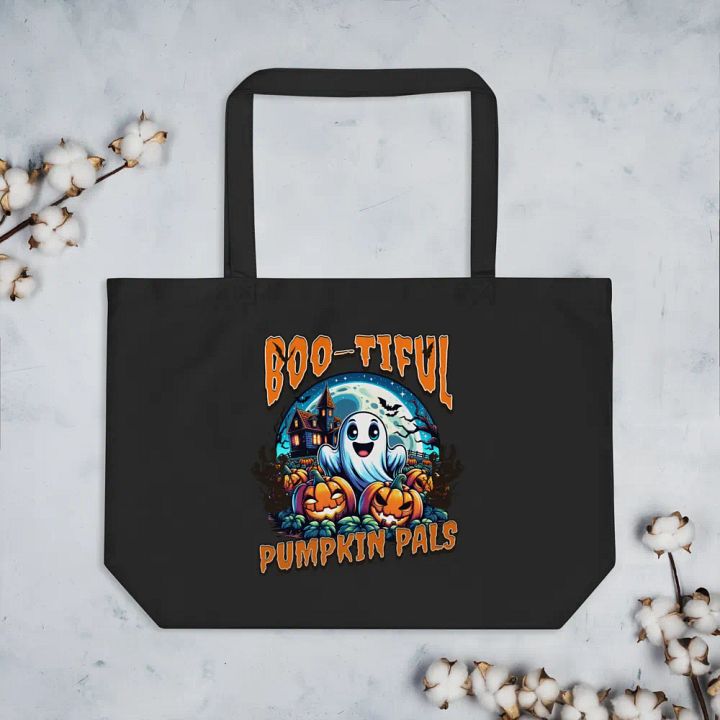 Boo-tiful Pumpkin Pals eco-friendly Organic Tote product image (2)