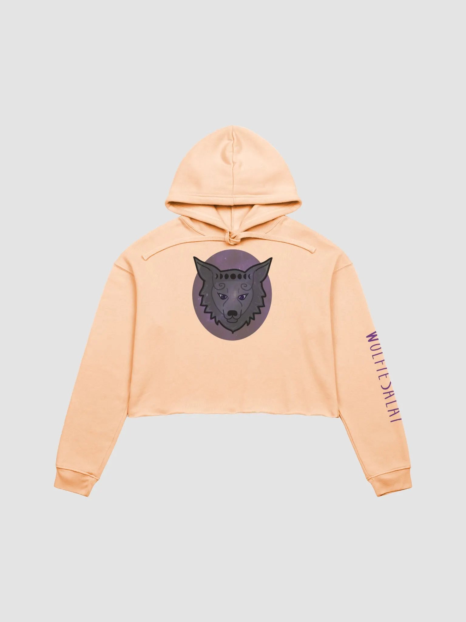 Wolf Pack Crop Top Hoodie product image (2)