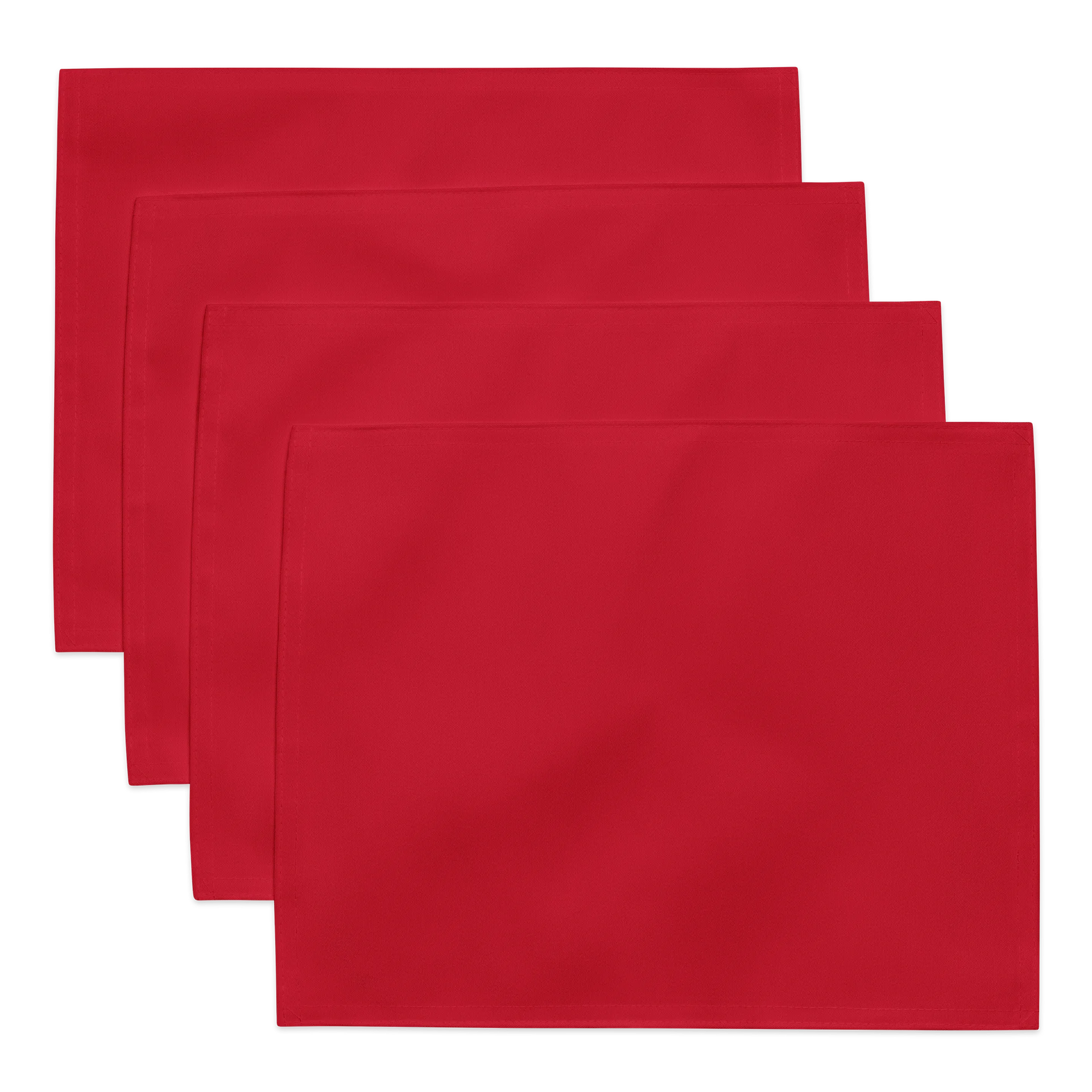 Red Solid Color Cloth Placemats (Set of 4) product image (1)