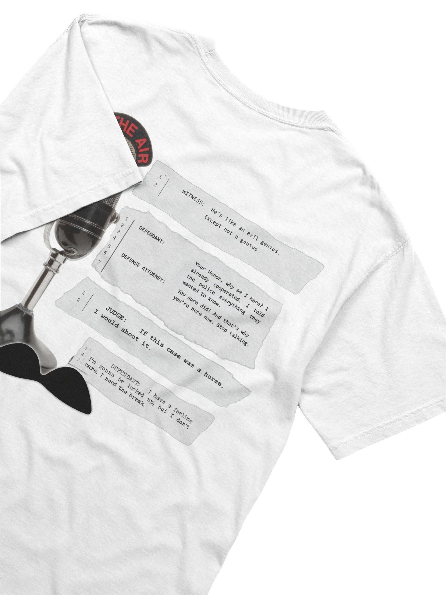 Iconic Court Transcripts White T-Shirt product image (4)