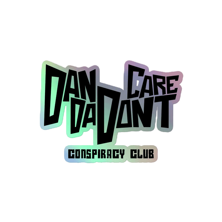 DDDC Conspiracy Club Holographic Sticker (Black) product image (2)