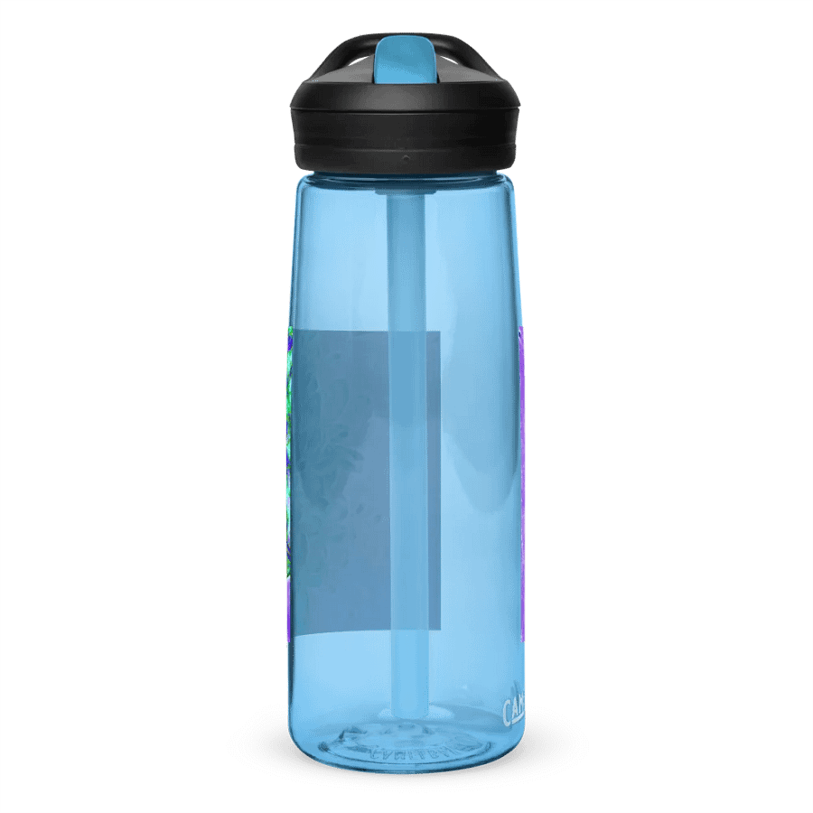 Peacock Chrysanthemum Sports Water Bottle product image (2)