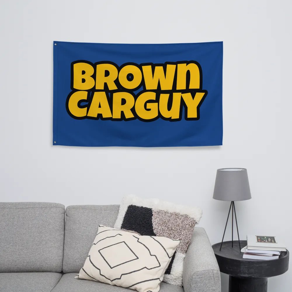 BrownCarGuy Flag product image (8)