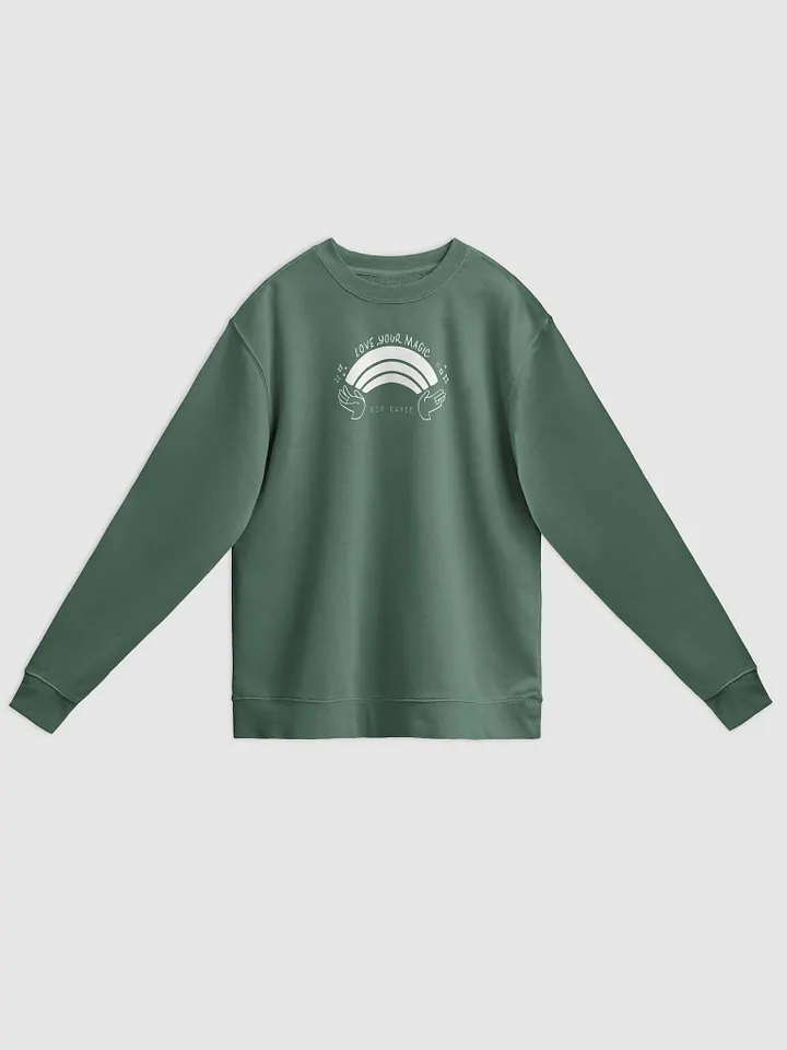 LOVE YOUR MAGIC CREW NECK - White txt product image (1)