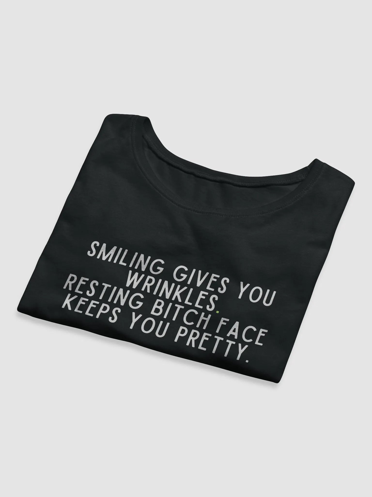 Smiling Give You Wrinkles Crop Tee product image (4)