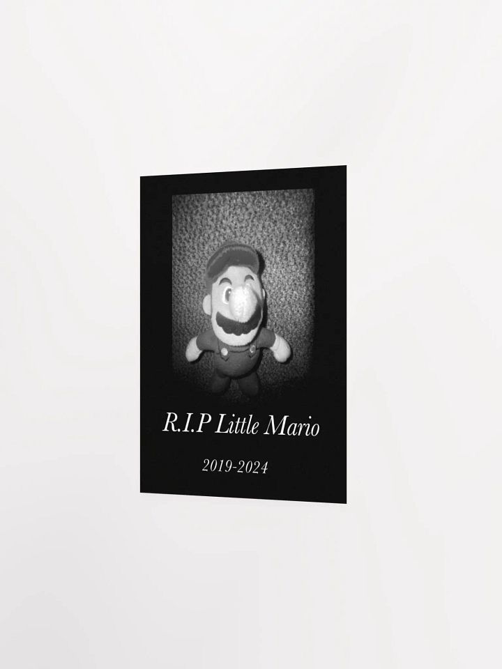 Little Mario Memorial Poster (rest in peace.) product image (2)