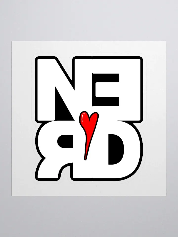 Nerd Heart Sticker product image (1)